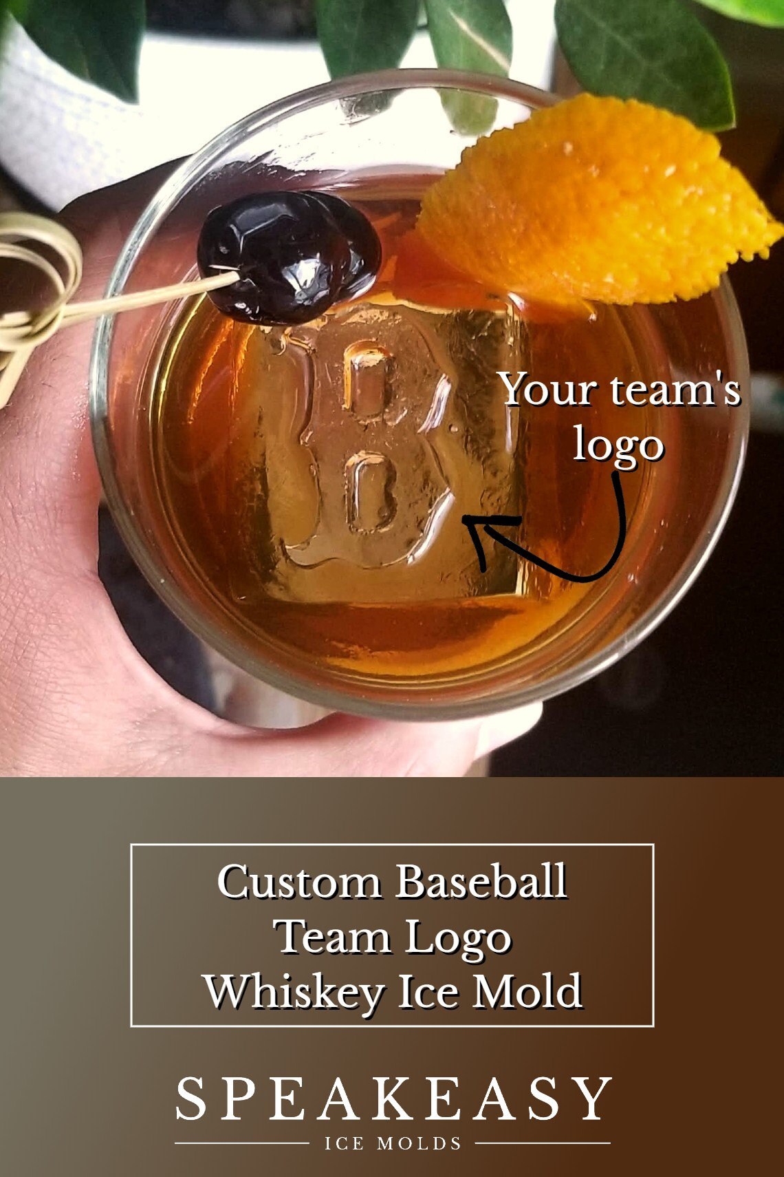 Custom baseball logo whiskey ice mold, Ice cubes based on your team logo, Baseball whiskey ice cubes, Custom image silicone ice mold