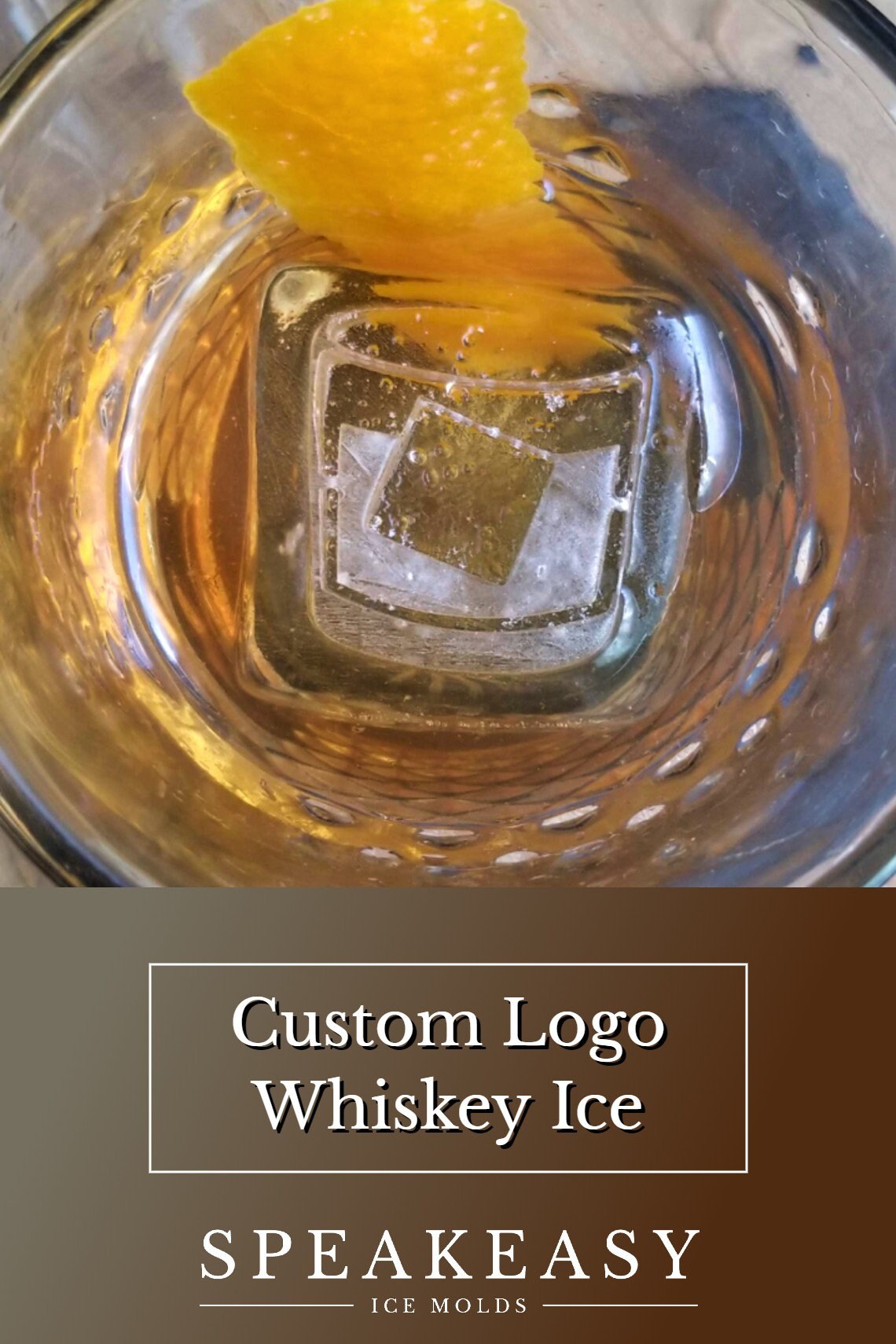 Corporate gift | Custom whiskey ice mold with company logo, Personalized gifts for staff, employees, Corporate logo gift, Company ice cubes