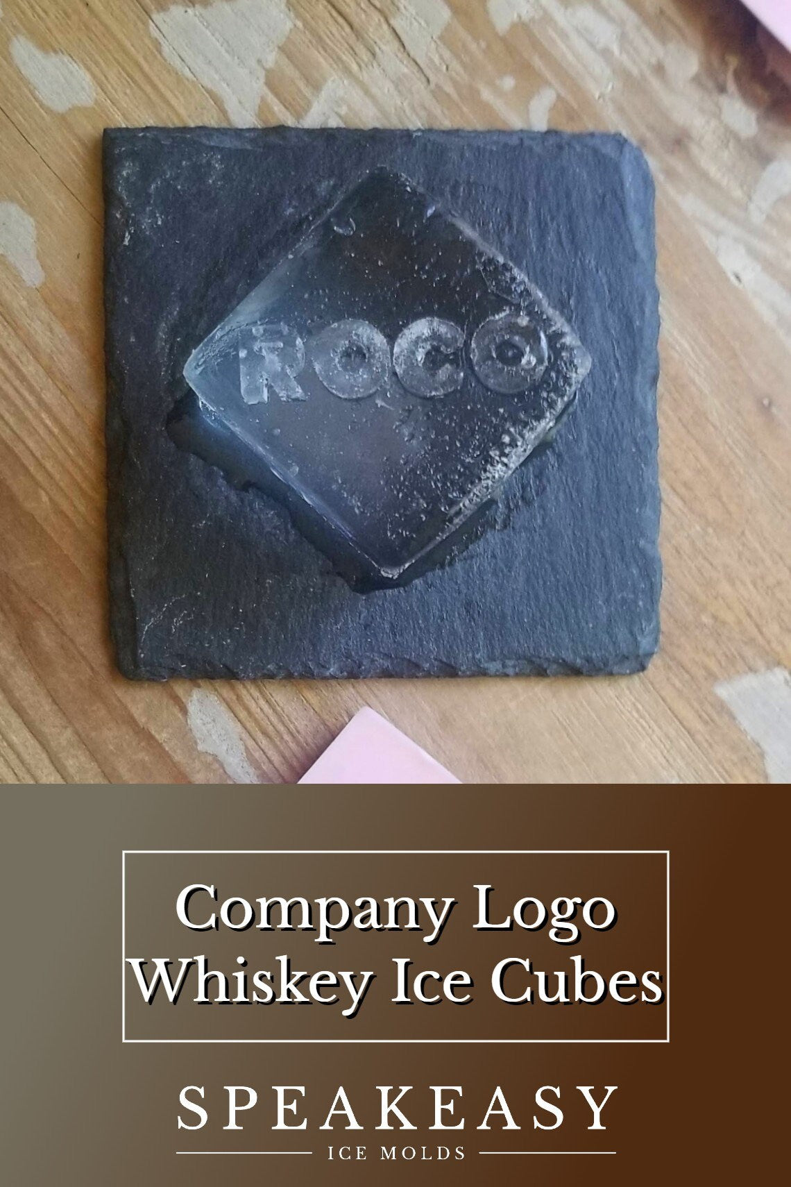 Corporate gift | Custom whiskey ice mold with company logo, Personalized gifts for staff, employees, Corporate logo gift, Company ice cubes