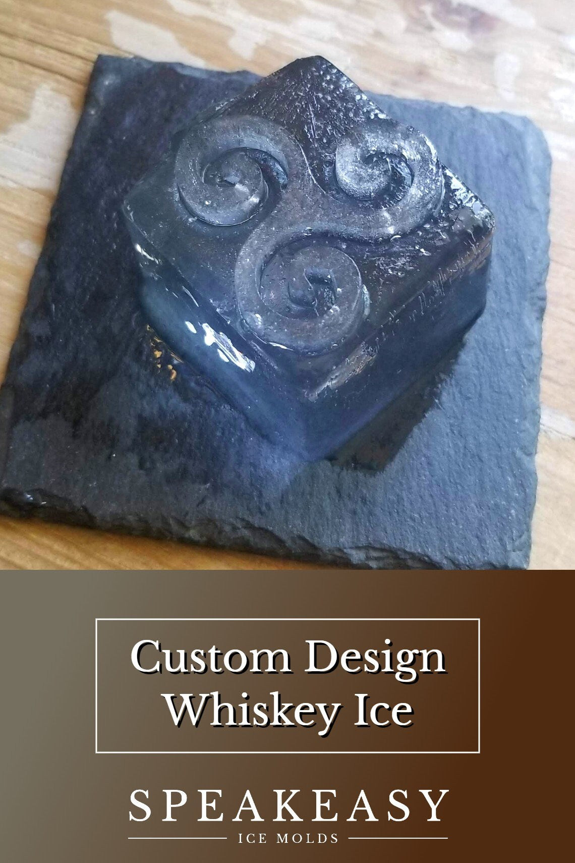 Corporate gift | Custom whiskey ice mold with company logo, Personalized gifts for staff, employees, Corporate logo gift, Company ice cubes