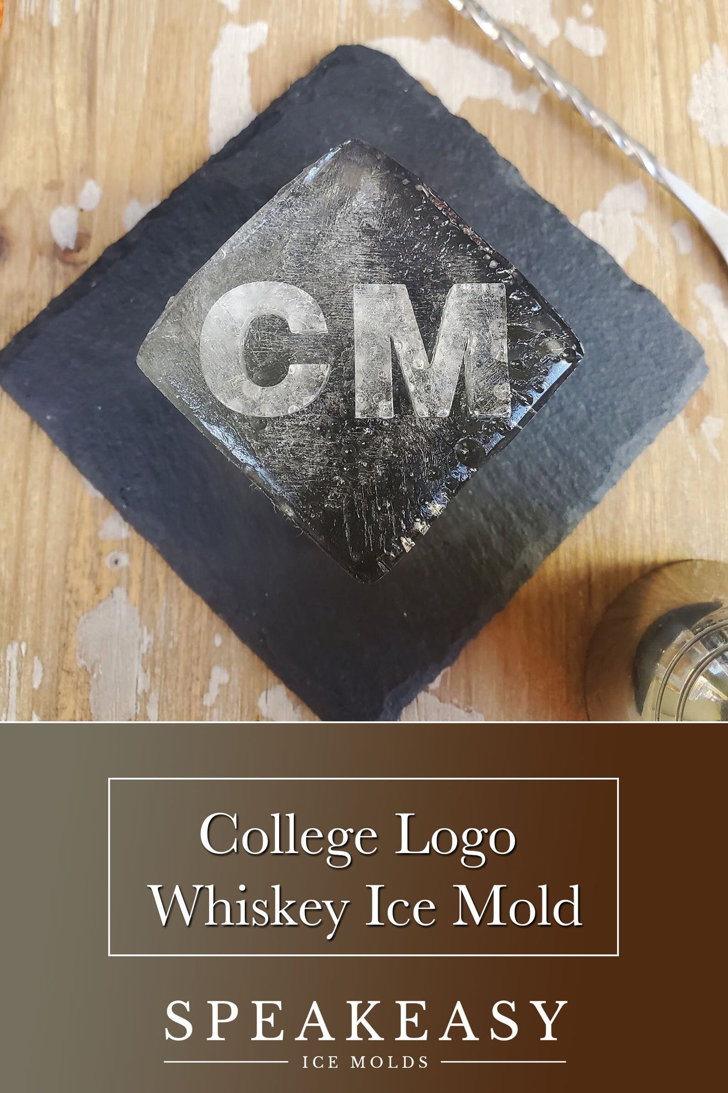 Personalized Fathers Day gift idea 2023 | Custom silicone whiskey ice cube mold, Personalized whiskey gift for Dad, Monogram custom ice mold