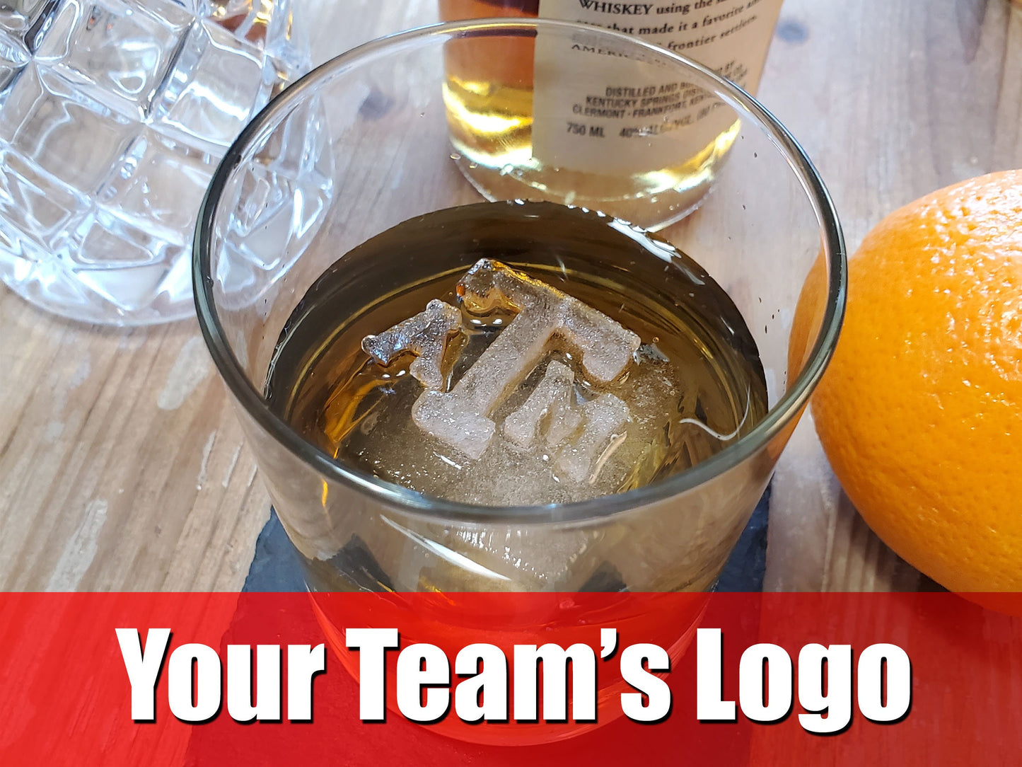 College football logo whiskey ice mold, Custom college logo whiskey ice cubes, Gift for college basketball fan, Personalized college gift