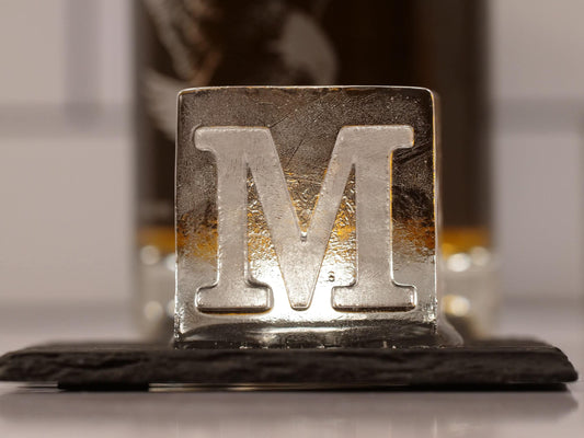 Unique housewarming gift idea for whiskey lovers | Custom whiskey ice mold,  Initialed ice cubes, Apartment housewarming for bachelor, single